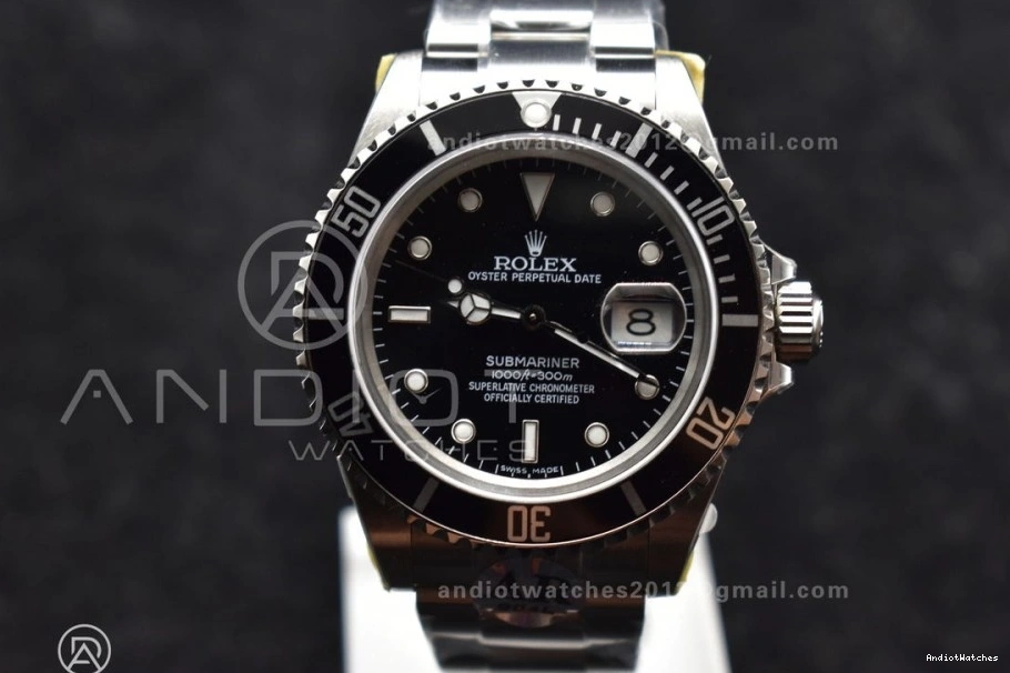 16610 Steel SH3135 Edition Best V on Bracelet Submariner 1136 Bright Black ARF1:1 SS 904L LN 1015